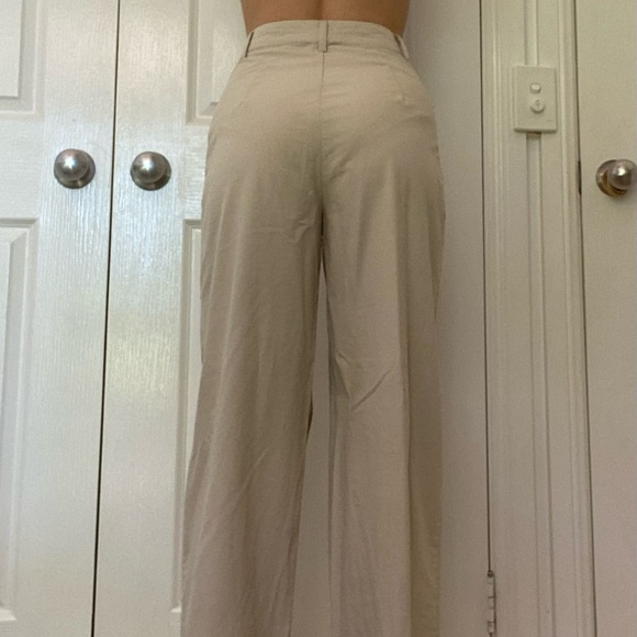 Tan Wide Leg Pants - Princess Polly - Picture 2 of 3